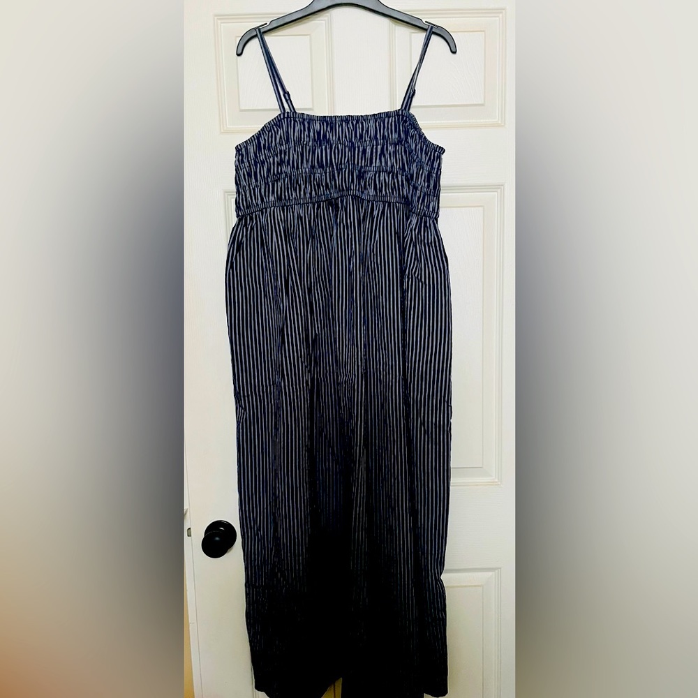 Smocked slip dress